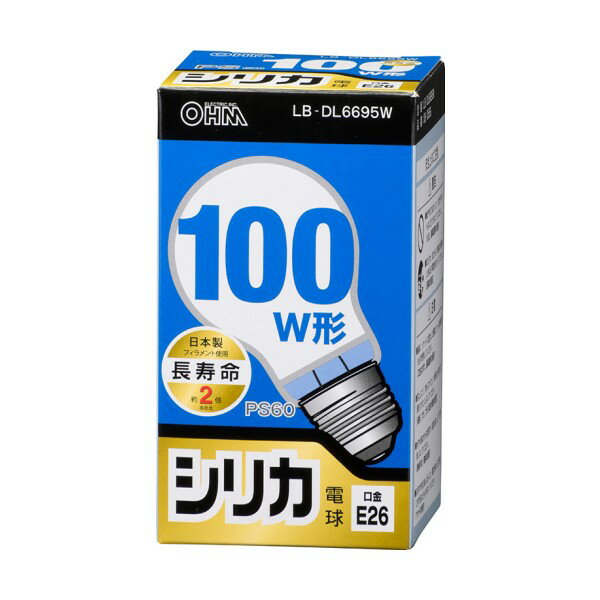 Other - 白熱電球 長寿命タイプ 100W形 ホワイト E26 OHM 06-0556 LB-DL6695W 【送料無料】