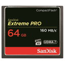 【送料無料】サンディスク CFカード 64GB EXTREME PRO S 1067倍速 160MB/s SDCFXPS-064G-X46 コンパクトフラッシュ メモリーカード SanDisk 海外リテール その1