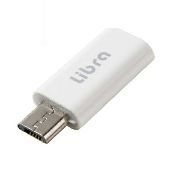 Libra USB Type-C変換アダプタ Type-C（メス）-microUSB（オス）変換 データ通信・充電対応 LBR-C2M メール便送料無料