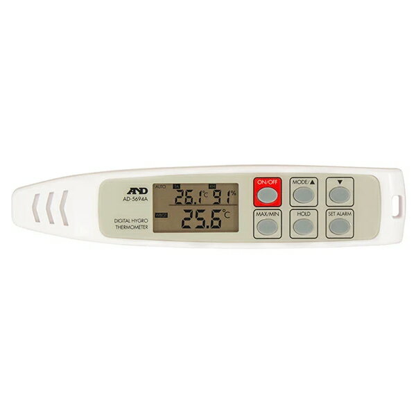 エー・アンド・デイ 熱中症指数・温湿度計 携帯型 AD-5694A 熱中症 対策 予防 温度計 計測器具 A&D 送料無料