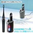 【セール価格】 充電式 音波電動歯ブラシ 除菌&ドライスタンド付 電動歯ブラシ 除菌 はぶらし サンコー SUDUSTBS 【送料無料】 【最強翌日配送】