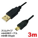 3AJpj[ X^Cv miniUSBP[u miniB-Atype 3m 3.5mm ~j USBP[u FU PCC-SLMINIUSB30 [֑