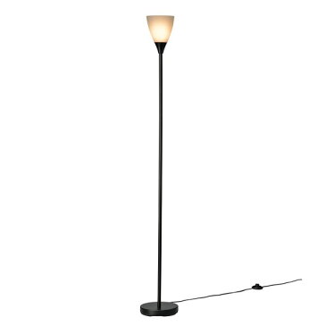 エントリー&楽天カードポイント15倍!(5%還元含)【送料無料】フロアスタンド 1灯 E26 ブラック LED対応フロアライト OHM 06-1640 TF-YN10CW-K ※電球別売り