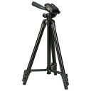 カメラ 三脚 軽量コンパクトタイプ 最伸高1290mm 高さ4段階調節 デジタルカメラ ビデオカメラ 三脚 OHM 03-2799 OCT-ATR4-127K ...