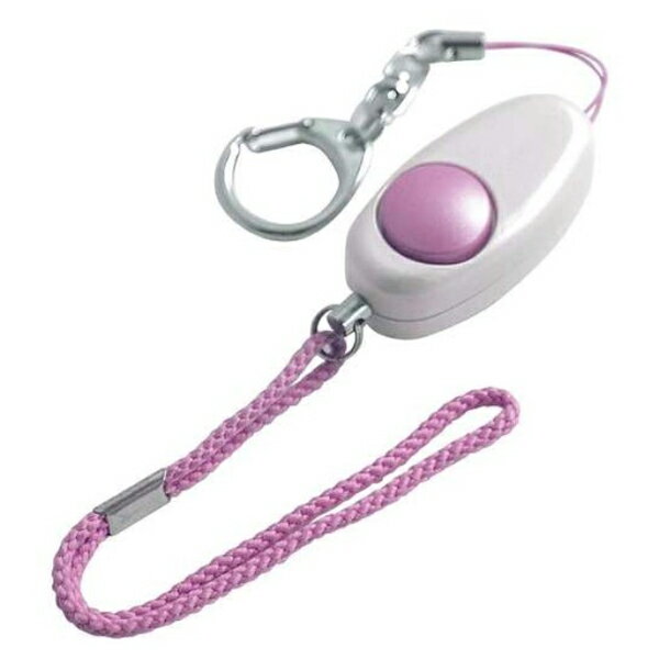 ELPA コンパクト防犯アラーム ピンク AKB-100PK 防犯グッズ 防犯ブザー エルパ 【メール便送料無料】