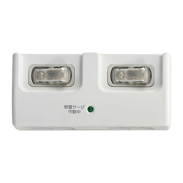 ELPA 耐雷 個別スイッチ付 2個口タップ A-S200SWW 耐雷サージ機能付 電源タップ コンセントタップ コンパクト 【送料無料】