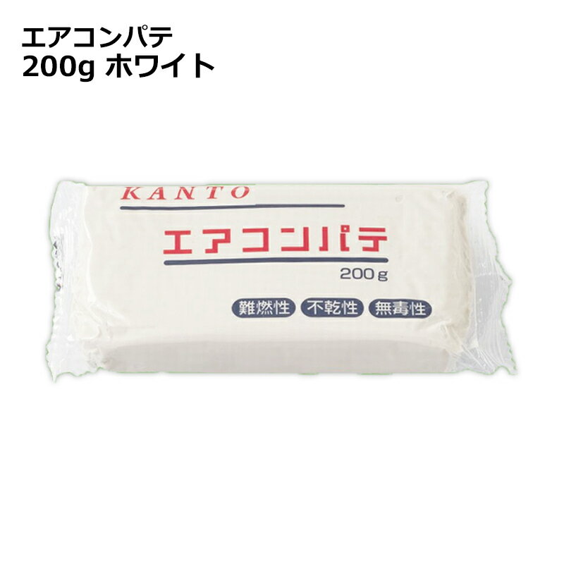 ＼ポイント5倍／関東器材 エアコンパテ 200g ホワイト エアコン・配管用パテ PT-200W メール便送料無料