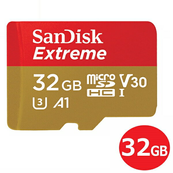 サンディスク microSDHCカード 32GB EXTREME Class10 UHS-1 U3 V30 A1 100MB/s SDSQXAF-032G-GN6MN Nintendo Switch スイッチ推奨 マイクロSD microSDカード SanDisk 海外リテール 