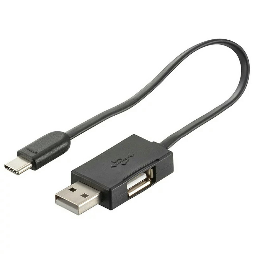 BTJ-18650シリーズ用 USB充電ケーブル 15cm Type-A/Type-C充電ケーブル OHM 08-1311 BTJ-USB11-1CAB 【メール便送料無料】