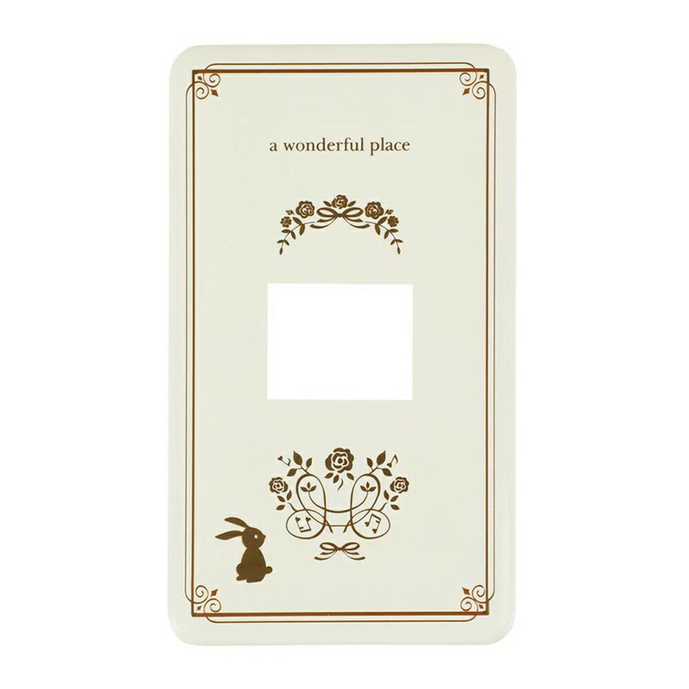 \楽天カードポイント8倍!11/25/ スイッチカバー 1口用 ウサギ スイッチプレート 1個 コンセントカバー 壁用プレート おしゃれ カバー交換用 OHM ...