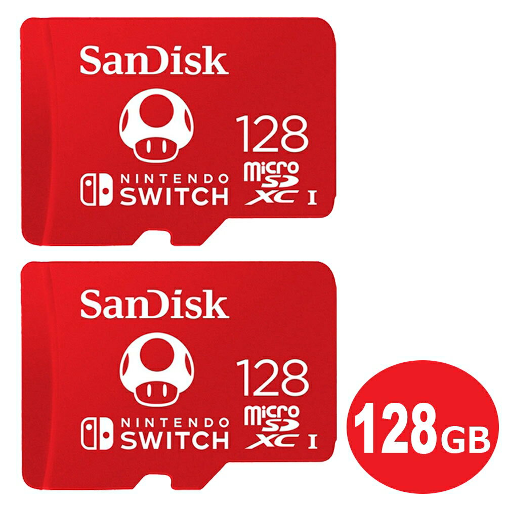 _|Cg5{^TfBXN microSDXCJ[h 128GB 2 ufor Nintendo Switchv 100MB/s SDSQXAO-128G-GN3ZN-2P Nintendo Switch XCb` microSDJ[h SanDisk COe[ [֑