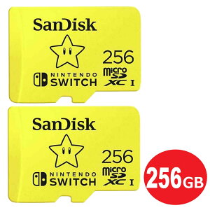 サンディスク microSDXCカード 256GB 2枚入り 「for Nintendo Switch」 100MB/s SDSQXAO-256G-GNCZN-2P Nintendo Switch スイッチ推奨 microSDカード SanDisk 海外リテール メール便送料無料