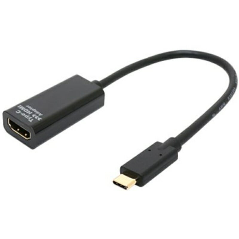 ~V 4KΉ USB Type-C to HDMIϊA_v^ 0.15m Type-Co͂HDMI֕ϊ UYA-CHD1BK 