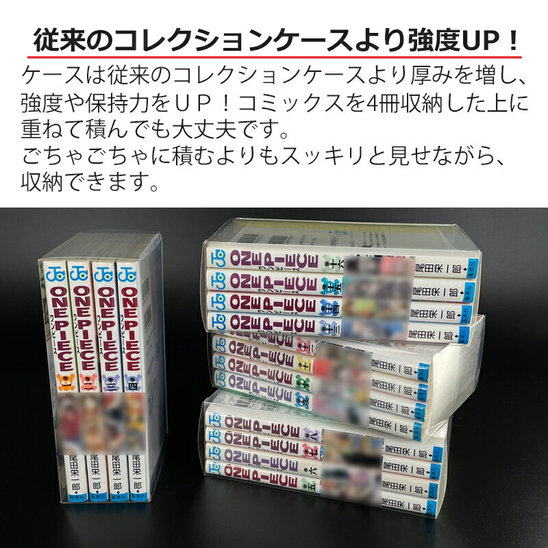 ＼ポイント5倍／3Aカンパニー ブックコレクションケース コミックス 4冊収納型 20個入り 新書判 保護ケース BCC-DC4CASE-20P 【送料無料】 2