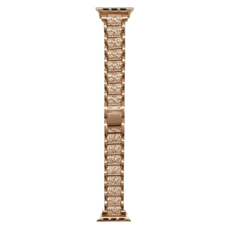 임플링크 Apple Watch 스톤 첨부 메탈 밴드 로즈 골드 애플 워치 밴드 레이디스 슬림 세련된 벨트 38 mm 40 mm 41 mm대응 IMAWB01RG [메일편 무료우송]