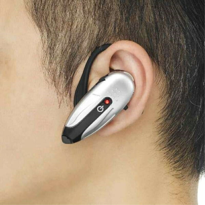ヤザワ 集音器 耳かけ式 左右両耳対応 シルバー SLV004BK 【メール便送料無料】