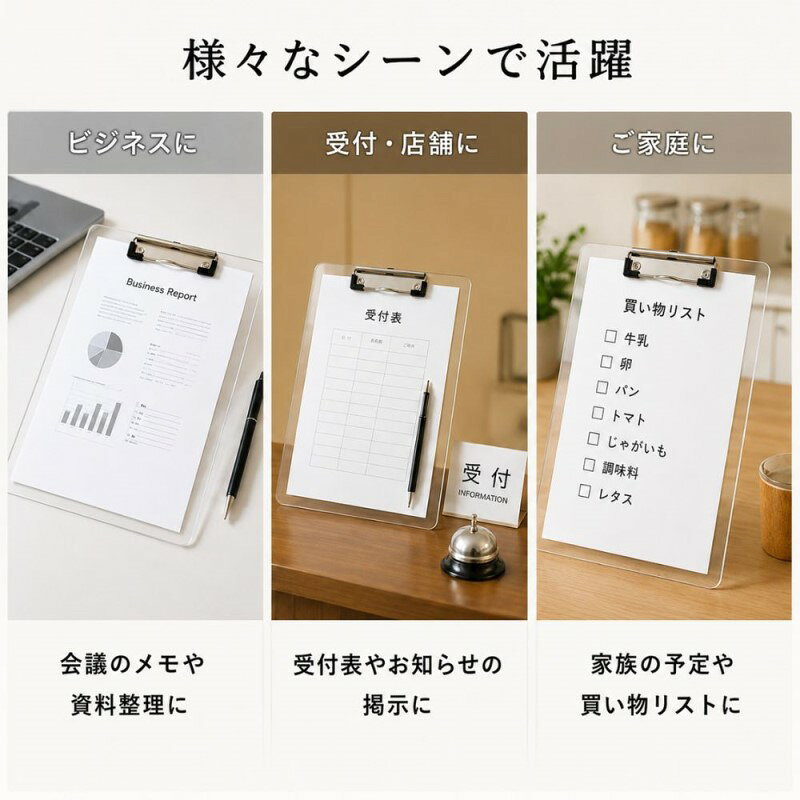 スリーエーダイレクト 楽天市場店のクリップボード A4 ダークブラウン 2個 おしゃれ 縦型 a4 バインダー オフィス 文房具 デコパぺ 3Aカンパニー STC-A4BOARD-DB 【メール便送料無料】｜アングル3