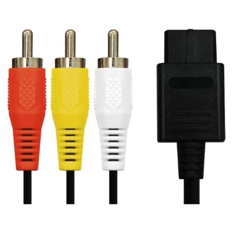 NewFC/SFC/N64/GC用 AV端子ケーブル 1.8m スーパーファミコン用ケーブル コロンバスサークル CC-MLA18-BK 【送料無料】 【最強翌日配送】