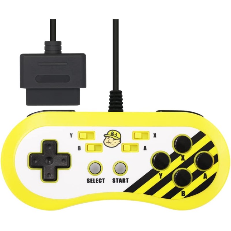 スーパーファミコン 連射付 コントローラ 高橋名人監修 SFC 互換コントローラー ケーブル長 1.5m コロンバスサークル CC-SF16R-BY 【送料無料】 【最強翌日配送】