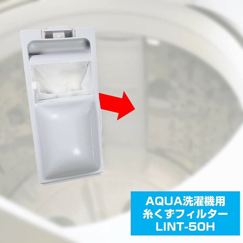 ELPA 洗濯機用 糸くずフィルター アクア・サンヨー LINT-50互換 LINT-50H 【メール便送料無料】