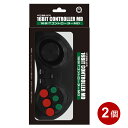 MD用コントローラー 2個セット 16ビットコントローラーMD ブラック メガドライブ コントローラー コロンバスサークル CC-MD16C-BK 【送料無料】...