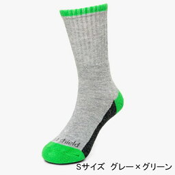 インセクトシールド 虫よけ キッズソックス グレー×グリーン S INS-5556142 メール便送料無料