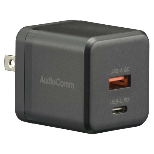 AudioComm USBチャージャー PD対応 TypeC+TypeA ブラック OHM 03-6194 MAV-AP220N 【送料無料】 AudioComm USBチャージャー PD対応 TypeC+TypeA ブラック OHM 03-6194 MAV-AP220N 【送料無料】