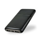 【セール価格】 Ric 薄型 大容量 モバイルバッテリー 10000mAh 2.1A USB3ポート USB Type-C対応 PSE認証 ブラック MB0015BK【メール便送料無料】