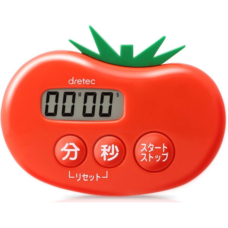 ドリテック とまとタイマー レッド 抗菌キッチンタイマー T-535RD 【メール便送料無料】