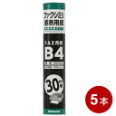 ナカバヤシ FAX用 感熱ロール紙 B4サイズ 30m×5本セット 257mm幅 芯内径0.5インチ SD-FXR2-B4-5P 【送料無料】