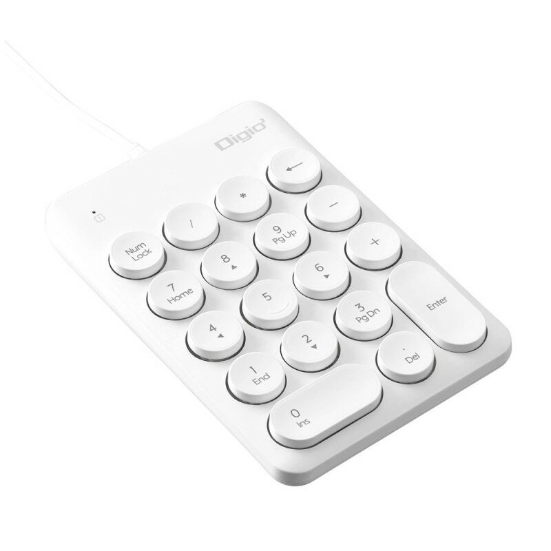 ナカバヤシ USB テンキーボード ホワイト ラウンドキーキャップ 有線 USB Type-A TNK-SU230W 【送料無料】