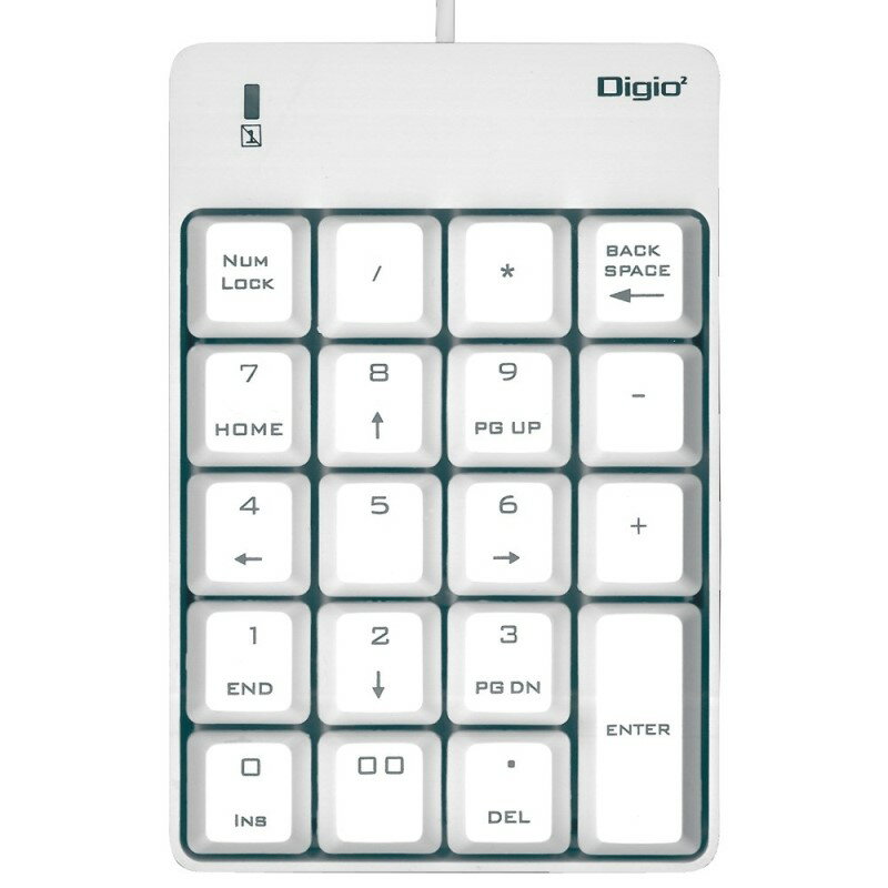 ナカバヤシ シンプル USB テンキーボード ホワイト TNK-SU232W 【送料無料】