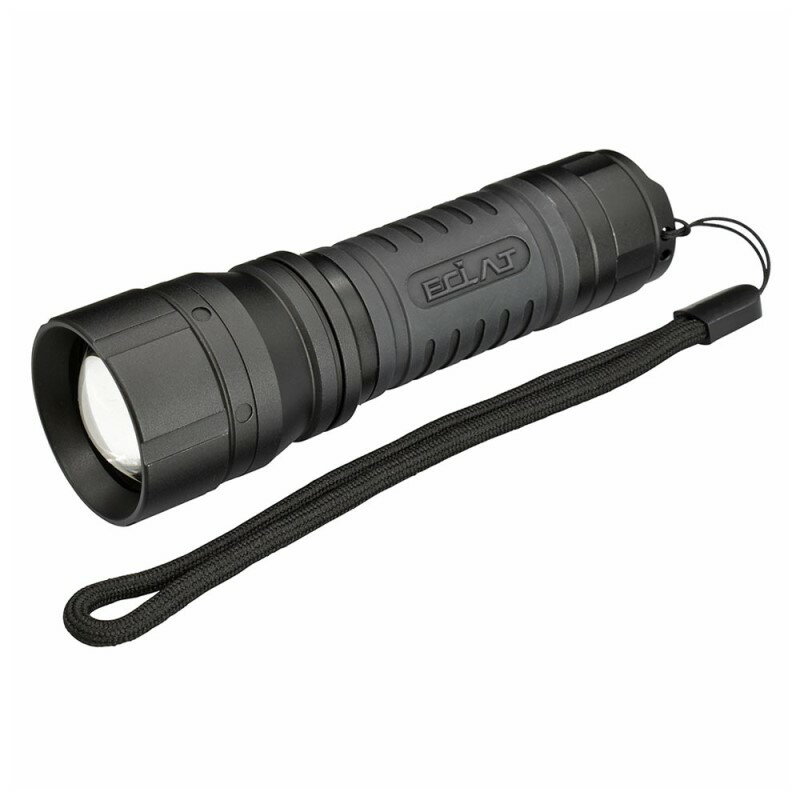 LEDズームライト ラバーグリップ ECLAT 290ルーメン 08-0935 OHM LHA-Z30A7 【送料無料】