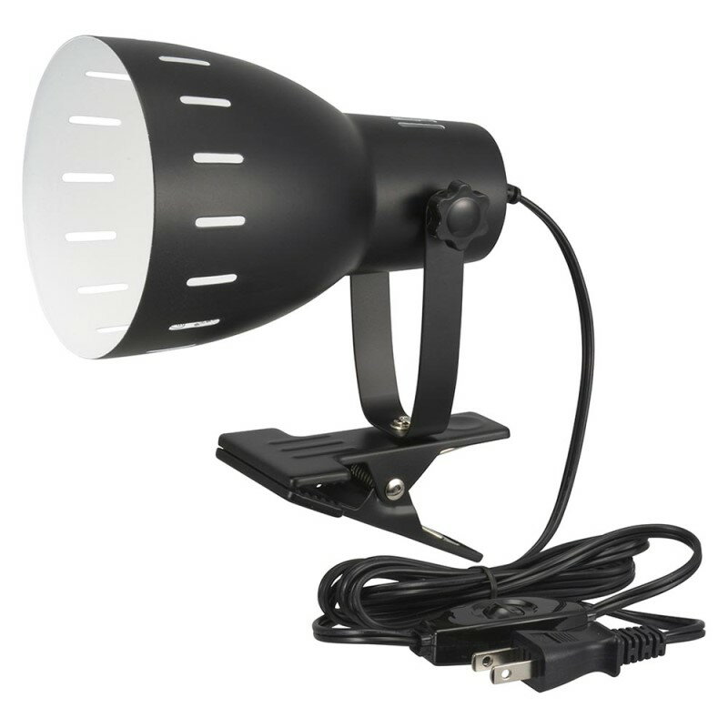 ＼楽天カードポイント5倍！9/10／ クリップライト E26 電球別売 ブラック 06-1644 OHM LTC-N126AK-K 【送料無料】