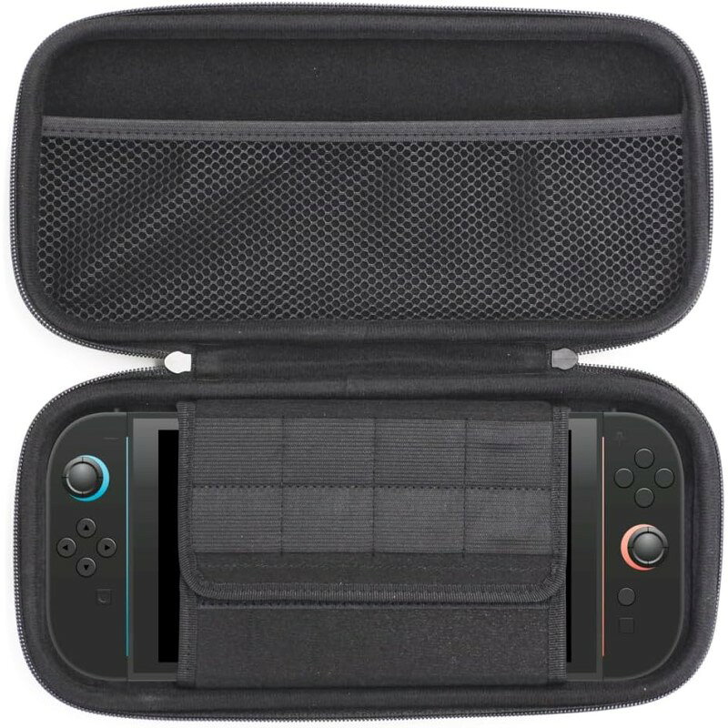 ニンテンドースイッチ2用 ガッチリスリムポーチ 本体収納ケース 保護ケース 軽量 薄型 耐衝撃 Switch2対応 コロンバスサークル CC-S2GSP-BK 【送料無料】 【最強翌日配送】