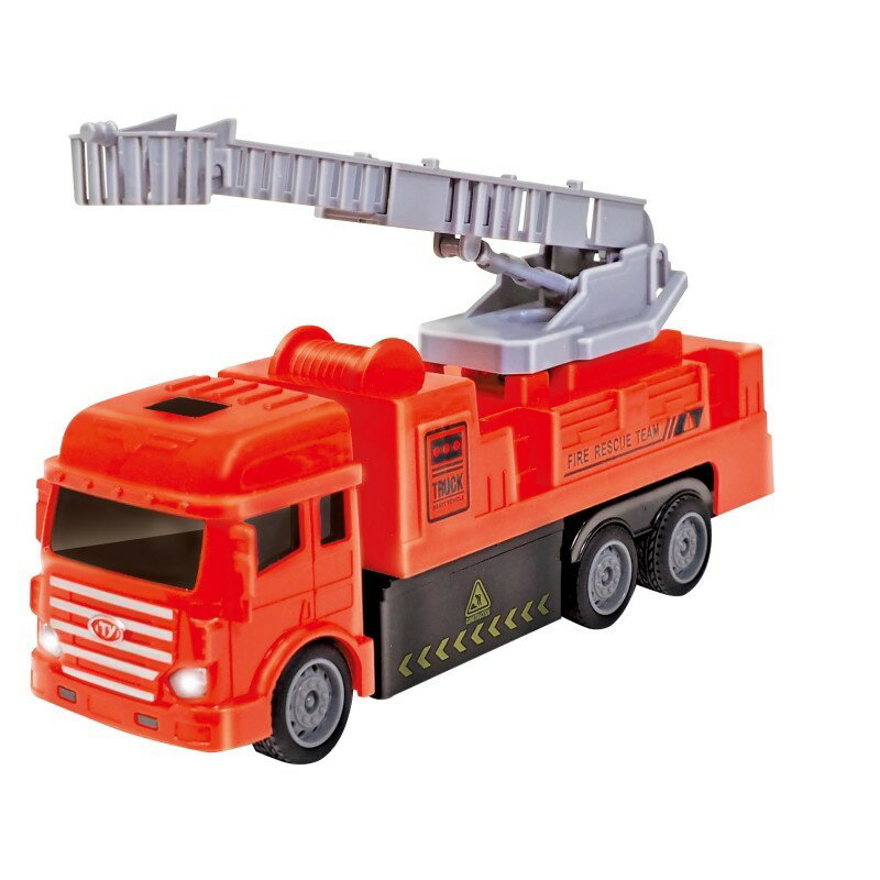 \ポイント5倍/ RC はしご消防車 ラジコンカー 全長21cm フルファンクション操作 レッド 手動伸縮はしご付 ギフト プレゼント ハック HAC4494 ...
