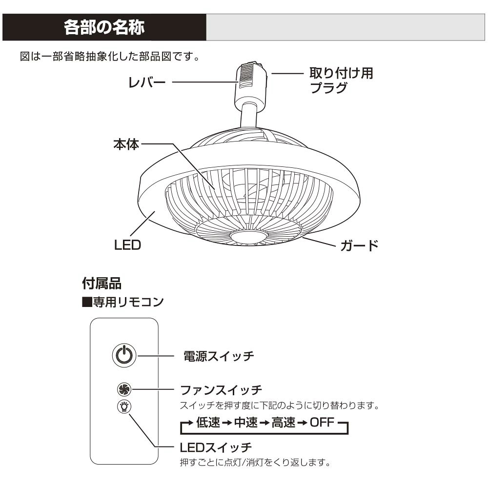 ファン付きLEDレールライト ライティングダクト用 ブラック OHM 06-5024 ORL-FL01-K 【送料無料】 [2]