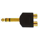 \楽天カードポイント4倍!10/30/ オーディオプラグ RCA - φ6.3mm 変換アダプタ ステレオピン(メス)-ステレオ標準(オス)変換プラグ コネクトケーブル 3Aカンパニー AAD-ST63S 【メール便送料無料】