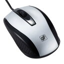 快適スムーズ 光学式マウス Mサイズ シルバー OHM 01-3556 PC-SMO2-S 有線 USBマウス パソコン用 【送料無料】