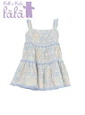 【30％OFF】【送料無料】【fafa】フェフェ　ワンピース　ラベンダーマルチフラワー　子供服女の子女児　パーティー発表会　結婚式お呼ばれ【120cm】　2411-0001　SALE　セール