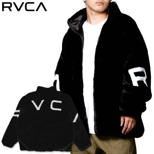 RVCA ルーカ メンズ ジャケット アウター フェイクファー ストリート スケート ブランド 別注 FUAX FUR JACKET BD042-P76 2023秋冬 ブラック M L XL