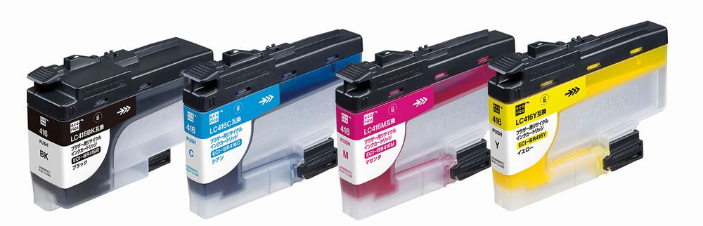 エコリカ Brother LC416-4PK 対応 リサイクルインクカートリッジ