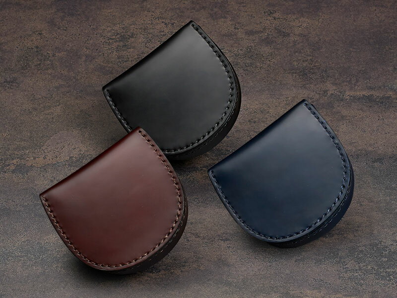 Atelier Hiro アトリエ・ヒロ　ベーシックコードバン・馬蹄コインケース メンズ 小銭入れ 革 コードバン 馬革 父の日 プレゼント oh-ah-021 【送料無料】