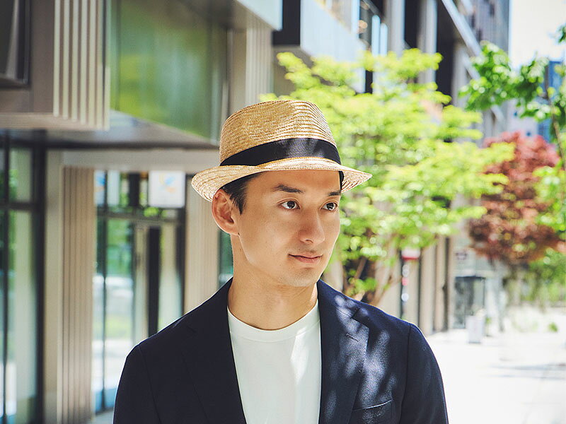 帽子 麦わら メンズ レディース ukh005 田中帽子店 Noah（ノア）中折れ麦わら帽子 ...
