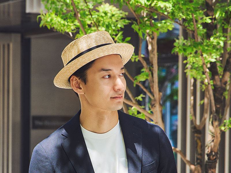 田中帽子店　Ario アーロ 欧米型 ポークパイハット 帽子 麦わら帽子 麦わら ストロ...