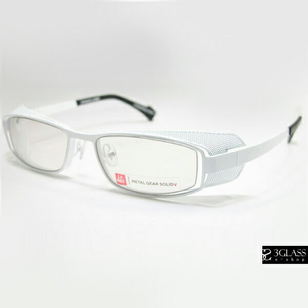 J.F.RAY×METAL GEAR SOLIDコラボHIDEO GEARSL FRAMES1010 White metal / Blue light-proof lenses メタルギアソリッド【店頭受取対応商品】