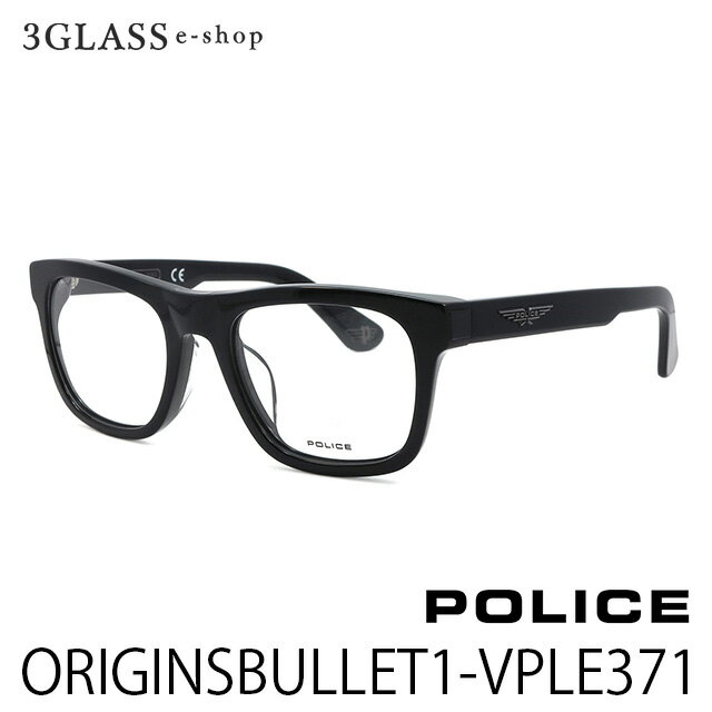 楽天3Glass・e−shopPOLICE（ポリス）ORIGINSBULLET1-VPLE371 51mm カラー　0700（ブラック）ユニセックス メガネ 眼鏡 サングラス【店頭受取対応商品】