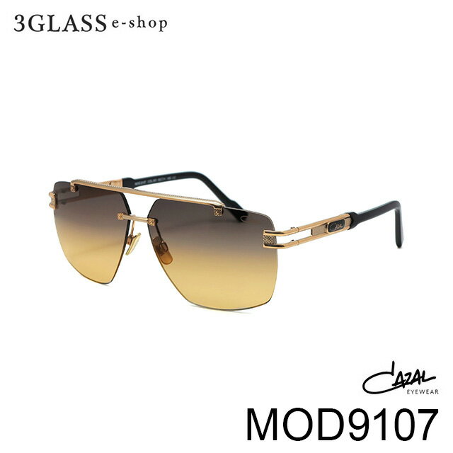 楽天3Glass・e−shopCAZAL カザール MOD9107 カラー 001（ゴールド/ブラック） 62mmメンズ サングラス メガネ ギフト対応cazal mod9107【店頭受取対応商品】