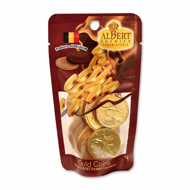 まとめ買い（12袋）【アルバート コインスタンドバッグ 50g 12袋】冬チョコレートの定番 まるで本物の..