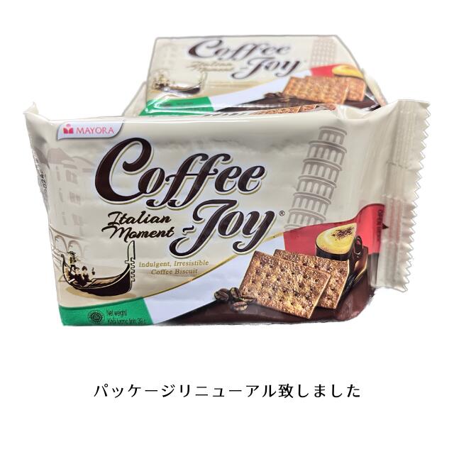 まとめ買い（18袋）【マヨラ コーヒージョイ コーヒービスケット 39g ×18袋】【売れ筋】 甘すぎない大人のコーヒービスケット 薄め インドネシア 輸入菓子 珈琲 コーヒーに お茶うけ パーティーに おもてなしに Mayora コスパ良好 箱もオシャレ